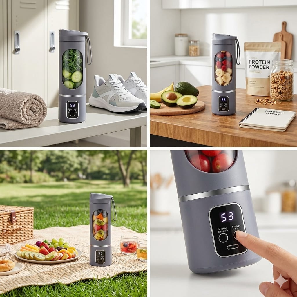 Portable USB Blender – Rechargeable Smoothie Maker