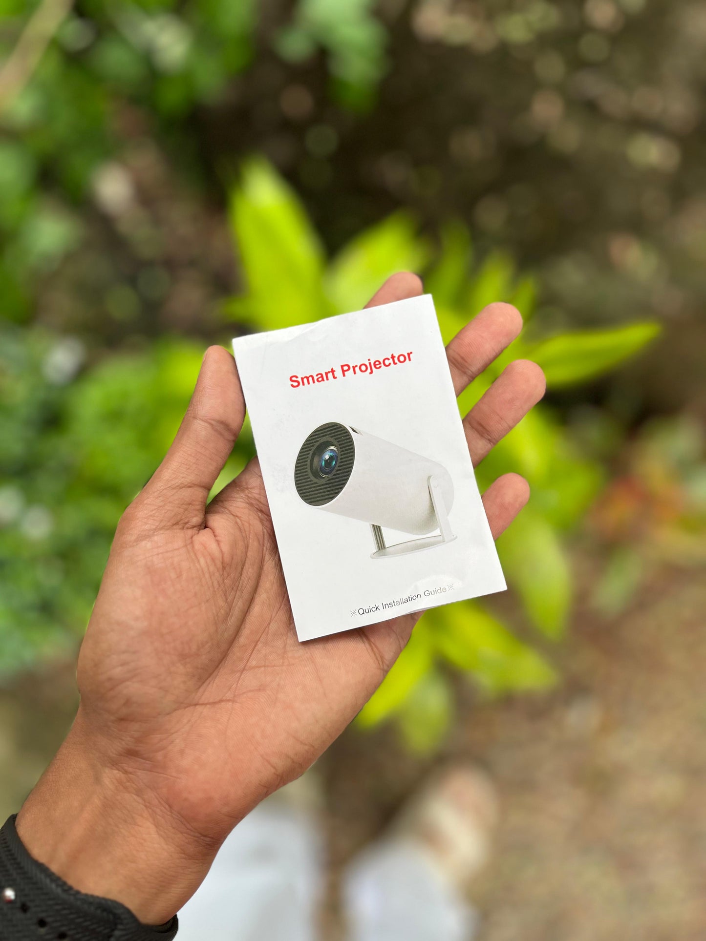 Mini 4K Portable Projector with 180° Rotating Design