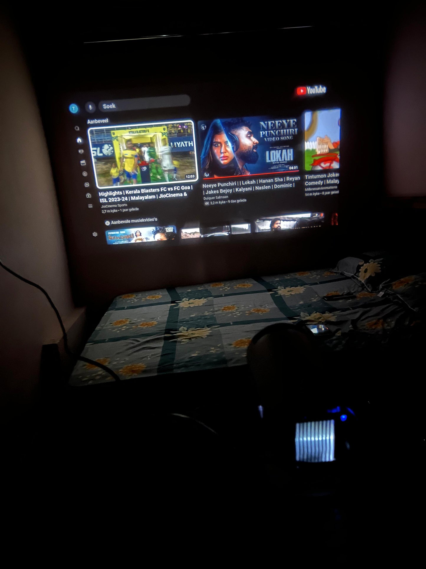 Mini 4K Portable Projector with 180° Rotating Design